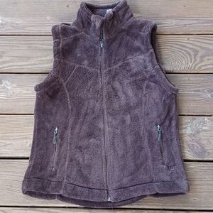 Avalanche women's Brown fleece vest size M